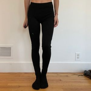 Theory black elastic high waist legging pants in p